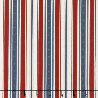 American Heritage - Stripe Red Yardage