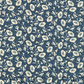 Starfall - Moon Flower Navy Yardage