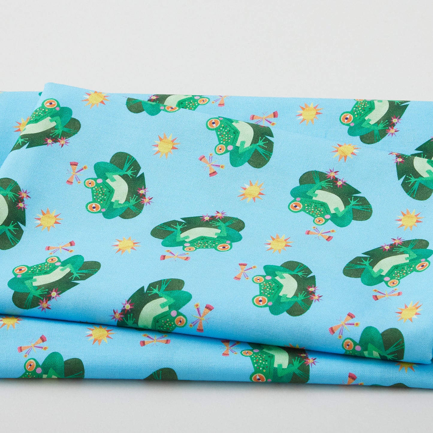 Colorful Aquatic - Spotted Frog Sky 2 Yard Cut Primary Image
