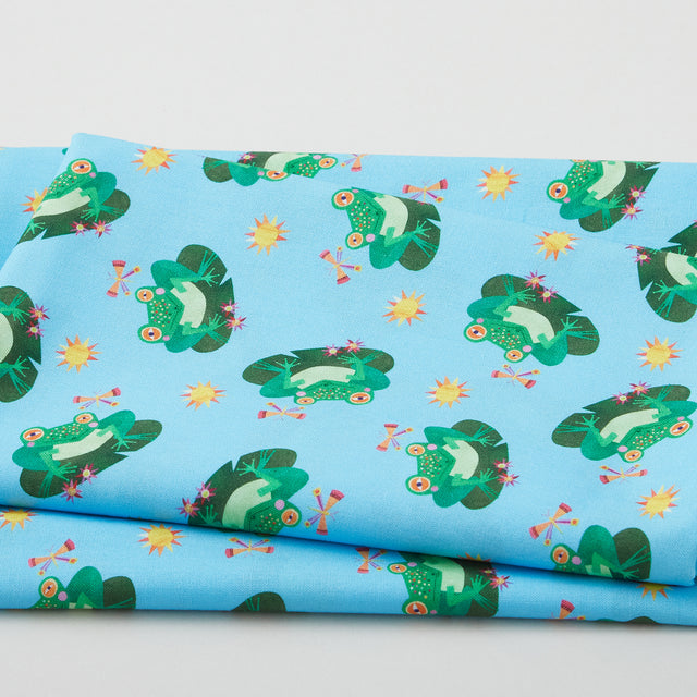 Colorful Aquatic - Spotted Frog Sky 2 Yard Cut Primary Image