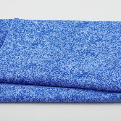 Blue Bayou - Paisley Dark Blue 2 Yard Cut