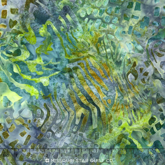 Tigerfish Batiks - Ripple Peacock Yardage