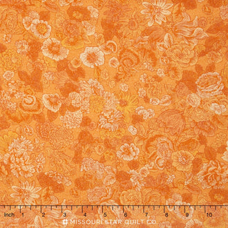 Fusions Garden - Orange Yardage