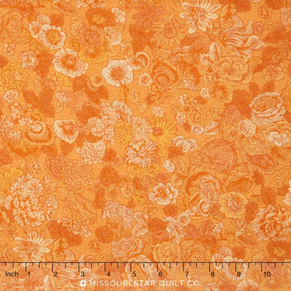 Fusions Garden - Orange Yardage
