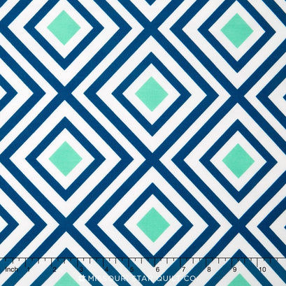 Geo Pop Canvas - Box Lagoon Canvas Yardage