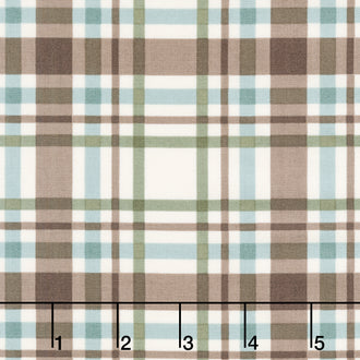 Let's Get Lost in the Woods - Plaid Off White Yardage
