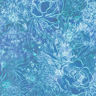Coming Up Roses - Their Garden Sapphire Yardage