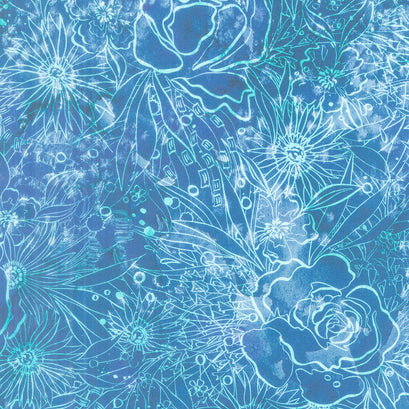 Coming Up Roses - Their Garden Sapphire Yardage