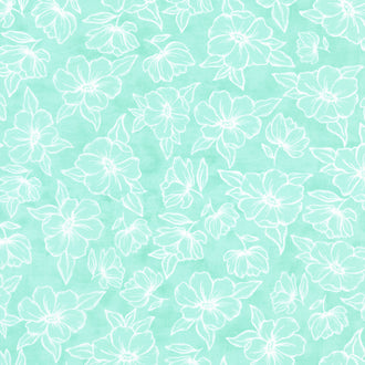 Kindred - Golden Poppy Aqua Yardage