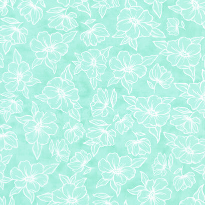 Kindred - Golden Poppy Aqua Yardage