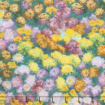 Claude Monet - Flowers Garden Digitally Printed Yardage