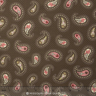 Sweet Charlotte - Paisley Brown Yardage