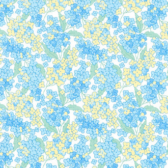 At the Cottage Favorites - Floral Blue Yardage