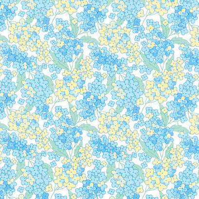 At the Cottage Favorites - Floral Blue Yardage