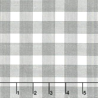 Press On - Pinstripe Plaid Black Yardage