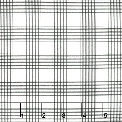 Press On - Pinstripe Plaid Black Yardage