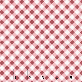 A Walk on the Prairie - Gingham Dusty Rose Yardage