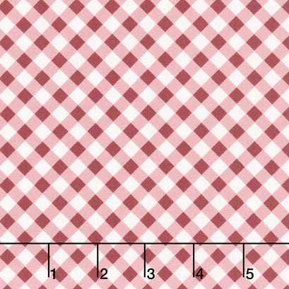 A Walk on the Prairie - Gingham Dusty Rose Yardage