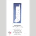 Snowflakes Skinny Stocking Embroidery Kit Alternative View #2