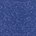 Out of this World with NASA - Nasa Constellations Blue with Sparkle Yardage