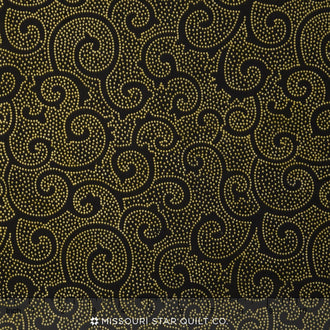Tonga Batiks - Chai Cosmic Sky Black Yardage