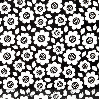 Dot & Dash - Main Black Yardage