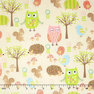 Owl & Co. - Friends Cream Yardage