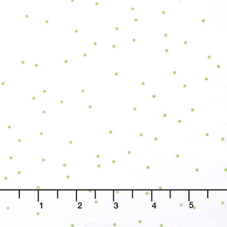 Sew Cherry 2 - Pin Dot Green Yardage