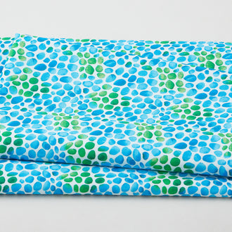 Crystal Garden - Gem Glow Aqua 2 Yard Cut