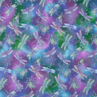 On Dragonfly Wings - Small Dragonfly Multi Yardage
