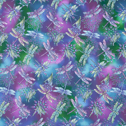 On Dragonfly Wings - Small Dragonfly Multi Yardage