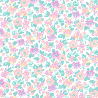 30's Playtime - Growing Garden Eggshell Pastel Yardage