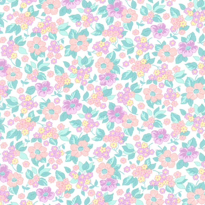 30's Playtime - Growing Garden Eggshell Pastel Yardage