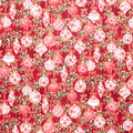 Holiday Flourish - Festive Finery - Candy Cane ColorstoryOrnaments Cranberry Yardage Primary Image