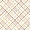 Shades Of Autumn - Plaid Cream Metallic Yardage Primary Image