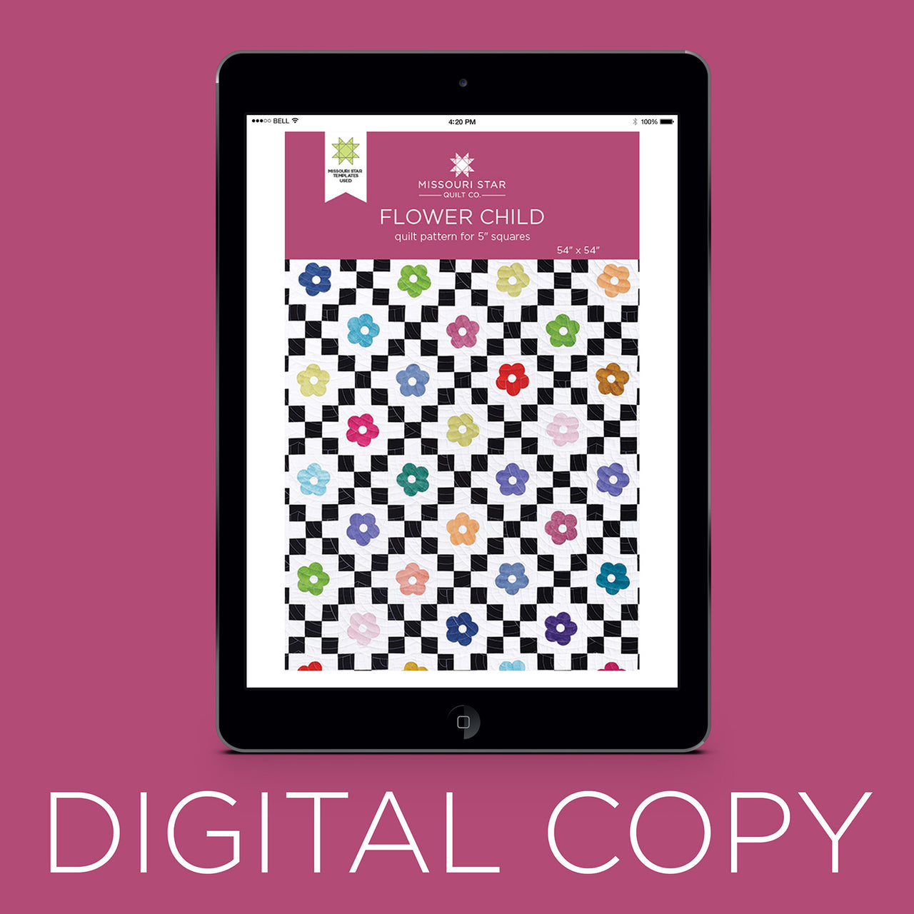 Digital Download - Flower Child Quilt Pattern by Missouri Star Primary Image