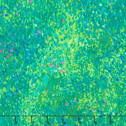 Painterly Petals - Textures Mint Yardage