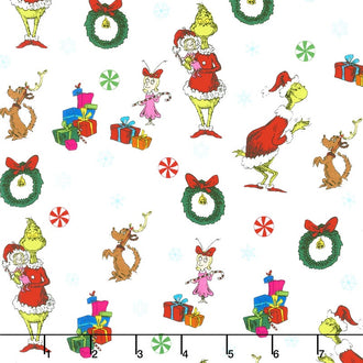 How the Grinch Stole Christmas 7 - Grinch Scene Holiday Yardage