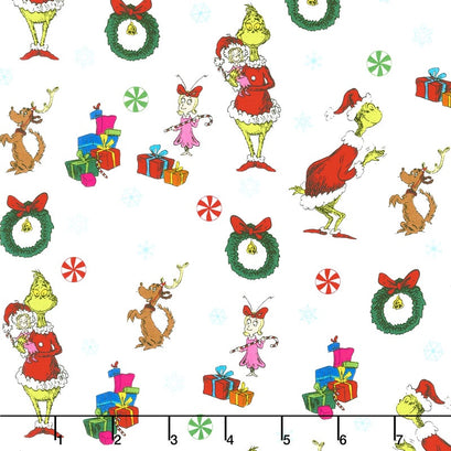 How the Grinch Stole Christmas 7 - Grinch Scene Holiday Yardage