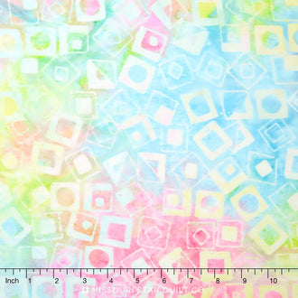 Tonga Batiks - Bouquet Pastel Yardage