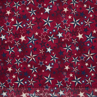 Pride & Glory - Stars Red Yardage