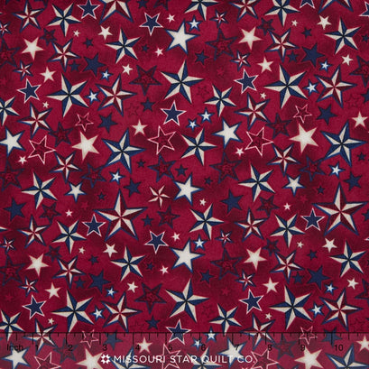 Pride & Glory - Stars Red Yardage