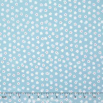 Calico Days - Daisy Aqua Yardage