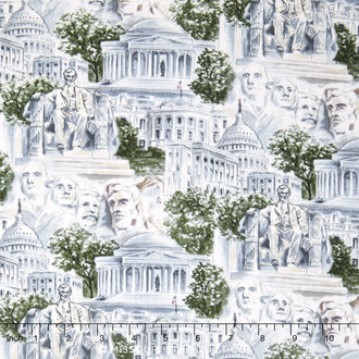 U.S.A - All The Way! - Monuments Grey Yardage
