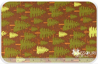 Elk Ridge - Pine Trees Brown Yardage