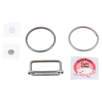 Ellipse Bag Pattern Hardware Kit - Nickel