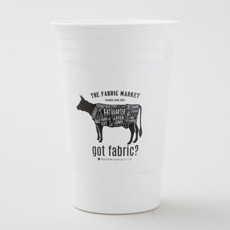 Missouri Star Fabric Cuts Cow 16oz 'Solo' Cup