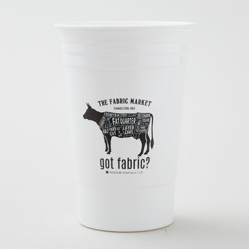 Missouri Star Fabric Cuts Cow 16oz 'Solo' Cup Primary Image