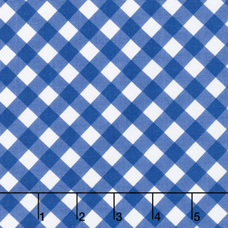 Patriotic Picnic - Gingham Blue Yardage