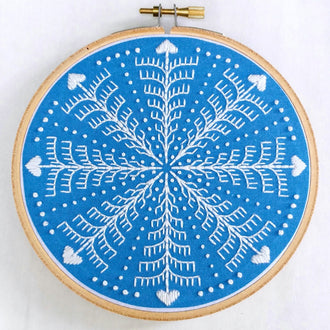Winter Snowflake Embroidery Kit